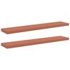 vidaXL Wall Shelf Wall-Mounted 2 pcs Red 120 x 23.5 x 3.8 cm