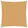 vidaXL Sunshade Sail 160 g/m&sup2; Square Sand 2x2 m HDPE