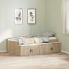 vidaXL Bed Frame with Drawer Sonoma Oak 70 x 190 cm Engineered Wood