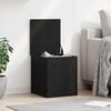 vidaXL Storage Box Black Oak 40 x 42 x 46 cm Engineered Wood