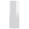 vidaXL Book Cabinet High Gloss White 67x24x161 cm Engineered Wood