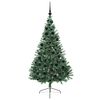 vidaXL Artificial Pre-lit Christmas Tree Green 180 cm PVC