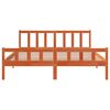 vidaXL Bed Frame without Mattress Wax Brown 160x200 cm Solid Wood Pine