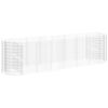 vidaXL Gabion Raised Bed Galvanised Iron 400x100x100 cm