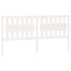 vidaXL Bed Headboard White 185.5x4x100 cm Solid Wood Pine