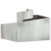 vidaXL Garden Planter Silver 60 x 60 x 50 cm Galvanised Steel