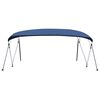 vidaXL 4 Bow Bimini Top Navy Blue 243x(230-244)x137 cm