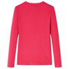 Kids' T-shirt with Long Sleeves Bright Pink 116