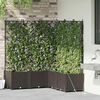 vidaXL Garden Planter 5 pcs Brown Steel