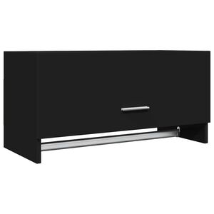 vidaXL Wardrobe | Black | Engineered wood | Compact | Wardrobe | Rectangular