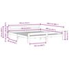 vidaXL Bed Frame without Mattress White 180x200 cm Super King Size Solid Wood Pine