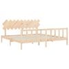vidaXL Bed Frame without Mattress 200x200 cm Solid Wood Pine