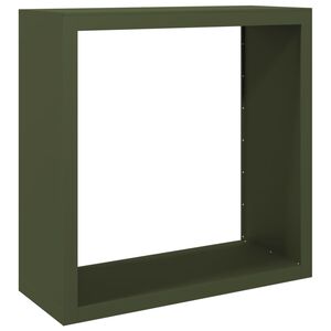 vidaXL Firewood Rack Green 100x40x100 cm Steel
