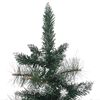 vidaXL Artificial Christmas Tree with Stand Green and White 90 cm PVC