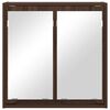 vidaXL Bathroom Mirror Cabinet with Shelf Brown Oak 60 x 20 x 60 cm