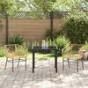 vidaXL Garden Dining Set 3 pcs Brown Poly Rattan