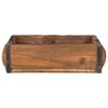 vidaXL Tray 4 pcs Brown 29 x 31 x 10 cm Solid Reclaim Wood