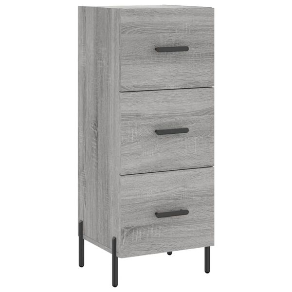vidaXL Sideboard Grey Sonoma 34.5x34x90 cm Engineered Wood