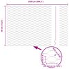 vidaXL Fence with Post Silver 0.4 x 25 m Steel