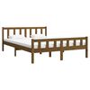 vidaXL Bed Frame without Mattress Honey Brown Solid Wood 120x200 cm