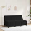 vidaXL Modular Sofa Unit Armless Black 55 x 74 x 82 cm Velvet