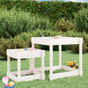 vidaXL Sand Tables 2 pcs White Solid Wood Pine