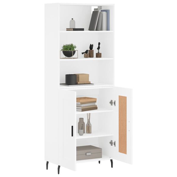 vidaXL Highboard White 69.5x34x180 cm Engineered Wood