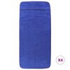 vidaXL Beach Towels 4 pcs Royal Blue 60x135 cm Fabric 400 GSM