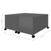 vidaXL Coffee Table High Gloss Grey 75x75x38 cm Engineered Wood