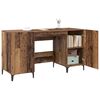 vidaXL Desk with Storage Old Wood 140 x 50 x 75 cm Engineered Wood