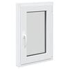 vidaXL Basement Window RISOR 50 x 75 cm PVC and Glass White