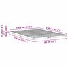 vidaXL Floor Bed Frame Brown 160 x 210 cm Solid pine wood