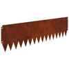 vidaXL Lawn Edging 20 pcs 103 x 30 cm Steel Rusty