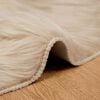 vidaXL Faux Sheepskin Rug Tafalla Beige Ø 80 cm Polyester