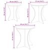 vidaXL Coffee Table 3 pcs White