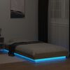 vidaXL Bed Frame with LED Lights without Mattress Sonoma Oak 100x200cm