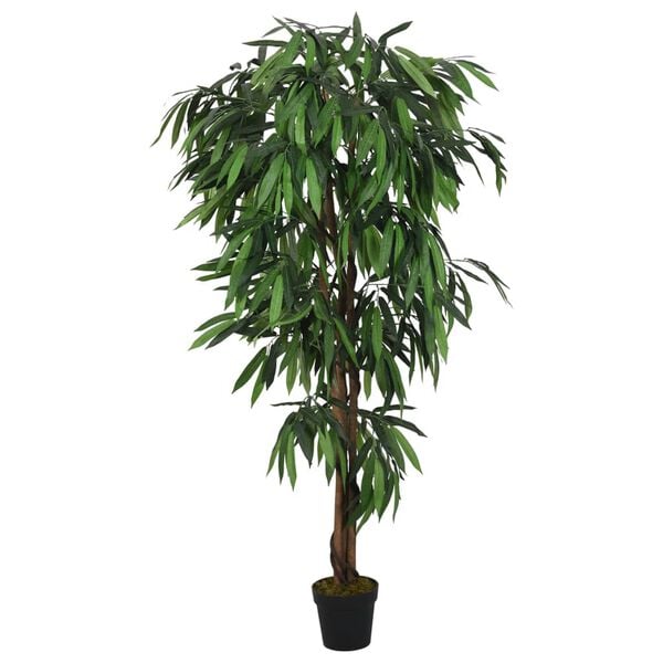 vidaXL Artificial Mango Tree 1050 Leaves 200 cm Green