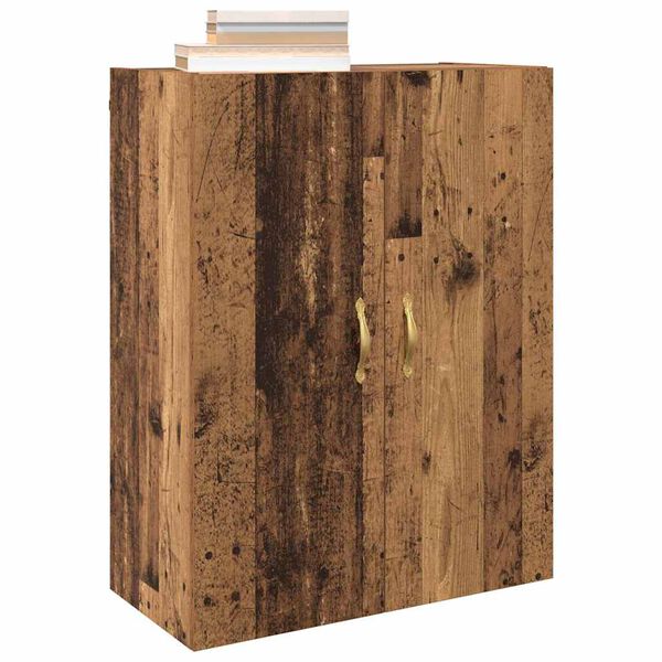 vidaXL Wall Cabinet Old Wood 69.5 x 34 x 90 cm Engineered Wood