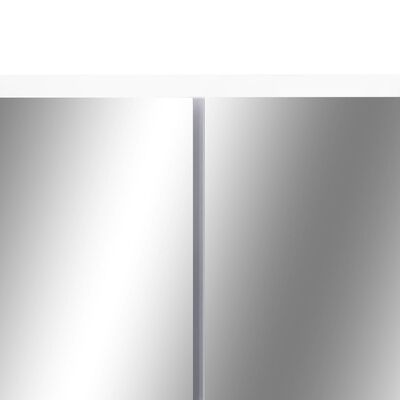 vidaXL LED Bathroom Mirror Cabinet White 80x15x60 cm MDF