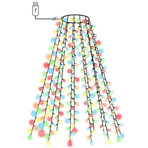 vidaXL Christmas Tree Net Lights with 150 LEDs Colourful 150 cm