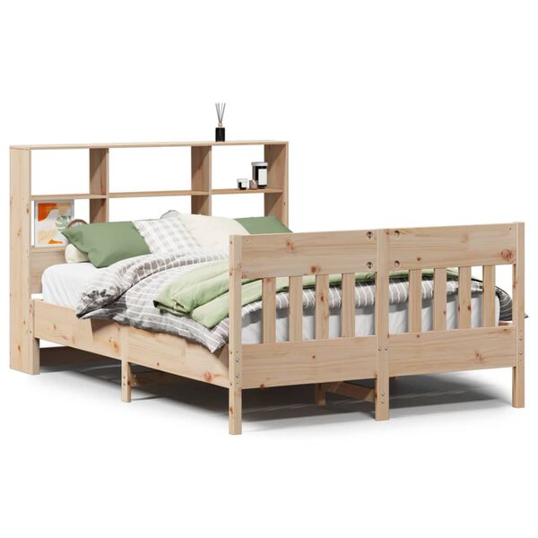 vidaXL Bed Frame without Mattress 120x190 cm Small Double Solid Wood Pine