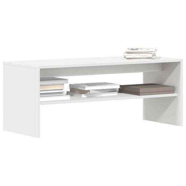 vidaXL TV Cabinet White 100x40x40 cm Engineered Wood