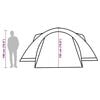 vidaXL Family Tent Crossvent 8-Person Orange Waterproof