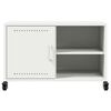 vidaXL TV Cabinet White 68x39x43.5 cm Steel