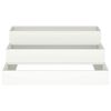 vidaXL Garden Planter White 90 x 90 x 35 cm Cold-rolled Steel