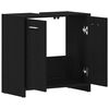 vidaXL Bathroom Sink Cabinet Black Oak 60x33x60 cm Engineered Wood