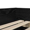 vidaXL Bed Frame with Drawer Black Oak 90 x 190 cm Solid Pine Wood