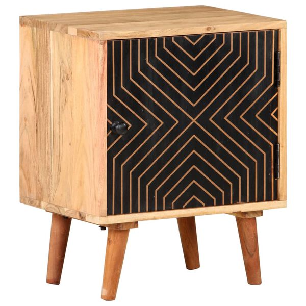 vidaXL Bedside Cabinet 40x30x50 cm Solid Acacia Wood