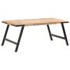 vidaXL Dining Table | Natural mango wood | Solid mango wood | Large | Durable