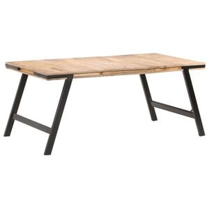 vidaXL Dining Table | Natural mango wood | Solid mango wood | Large | Durable